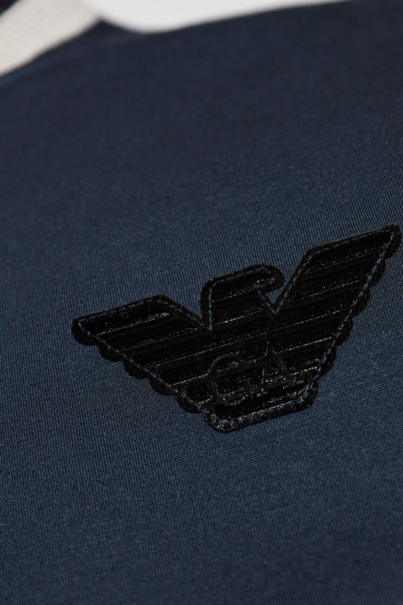 Emporio Armani Sweatshirt with a velvet logo-shaped patch